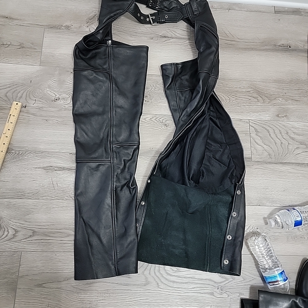Street & Steel POLICE Motorcycle Jacket 40 & pants Chaps M Excellent condition - Picture 9 of 16